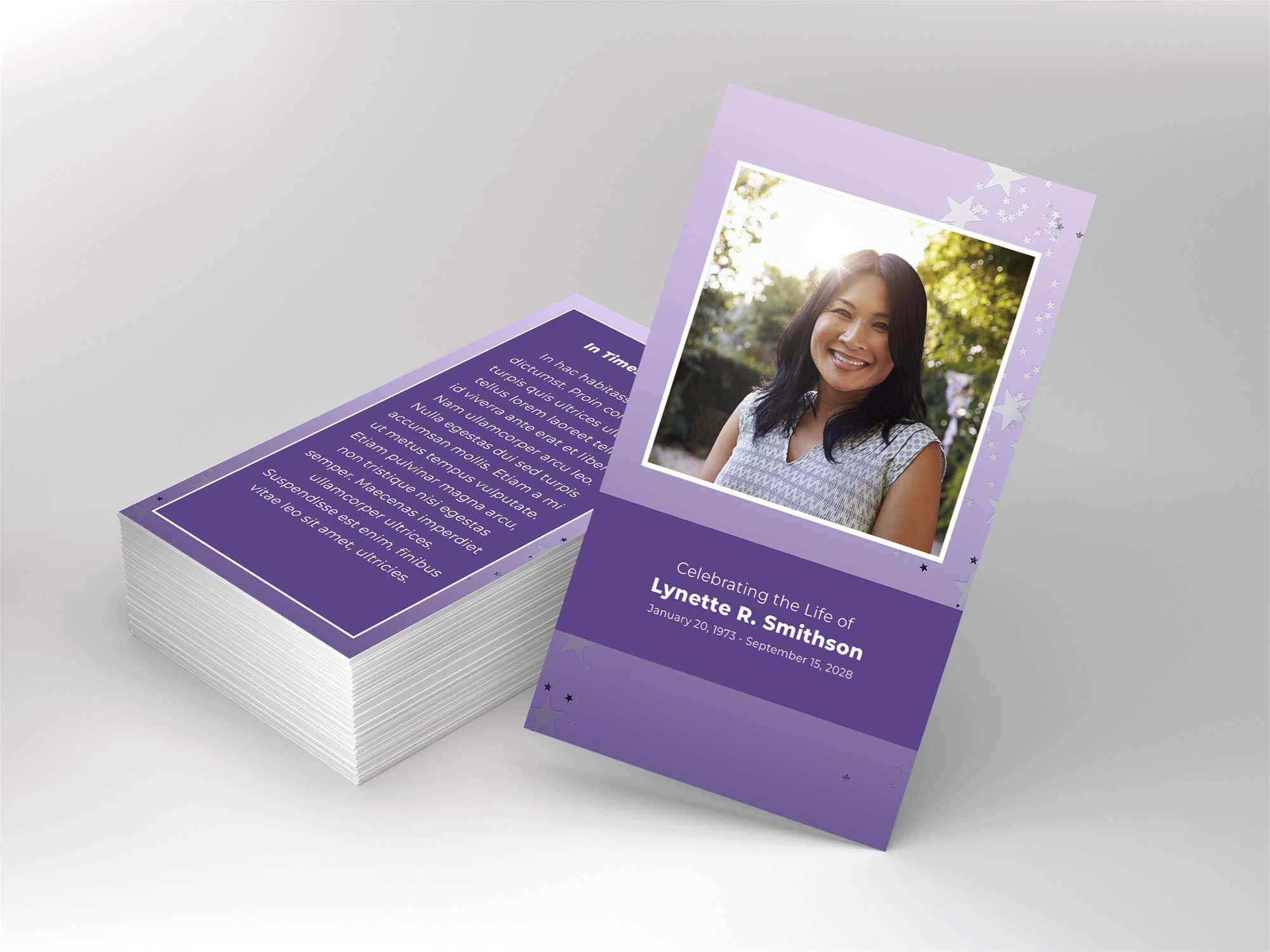 Prayer Card Front Sample