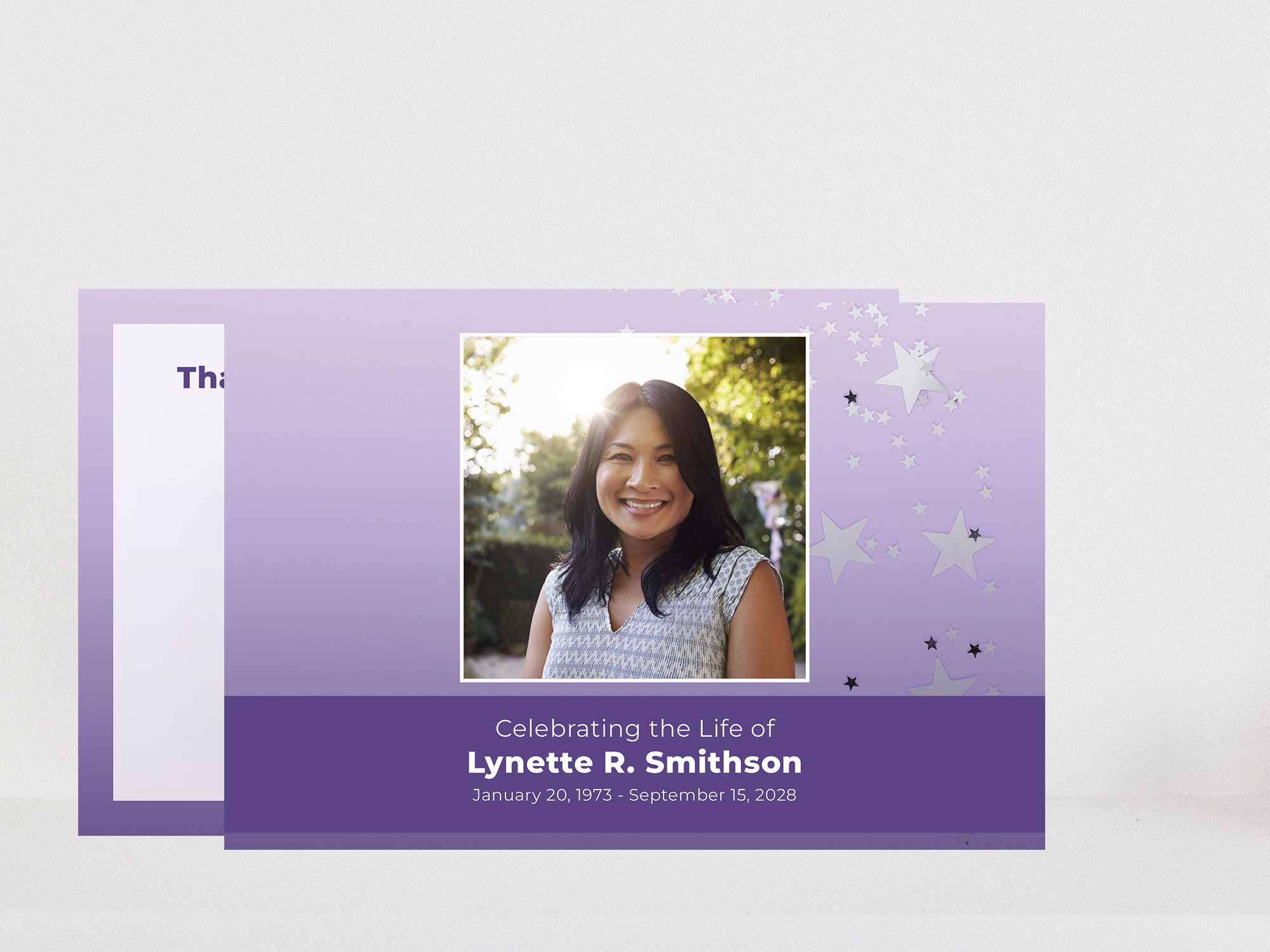 Thank You Card Front Sample