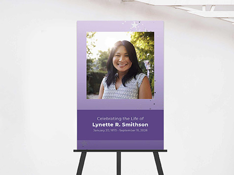 View Easel Sign Sample