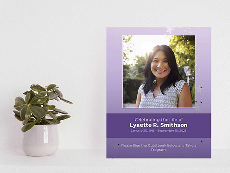 View Table Sign Sample