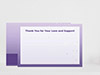 Thank You Card Back Blank