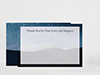 Thank You Card Back Blank