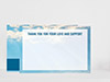Thank You Card Back Blank