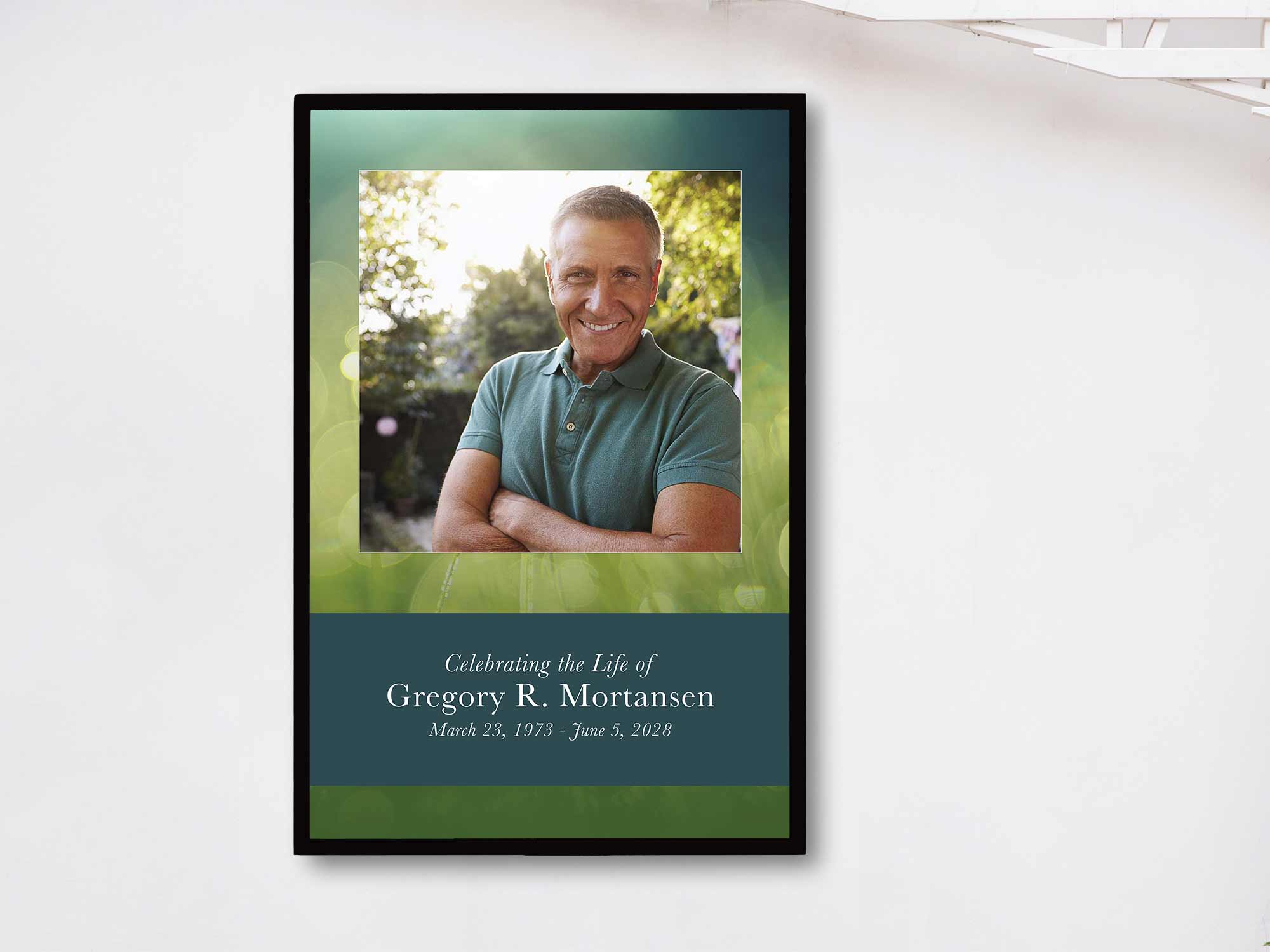 Easel Sign (In Frame) Sample