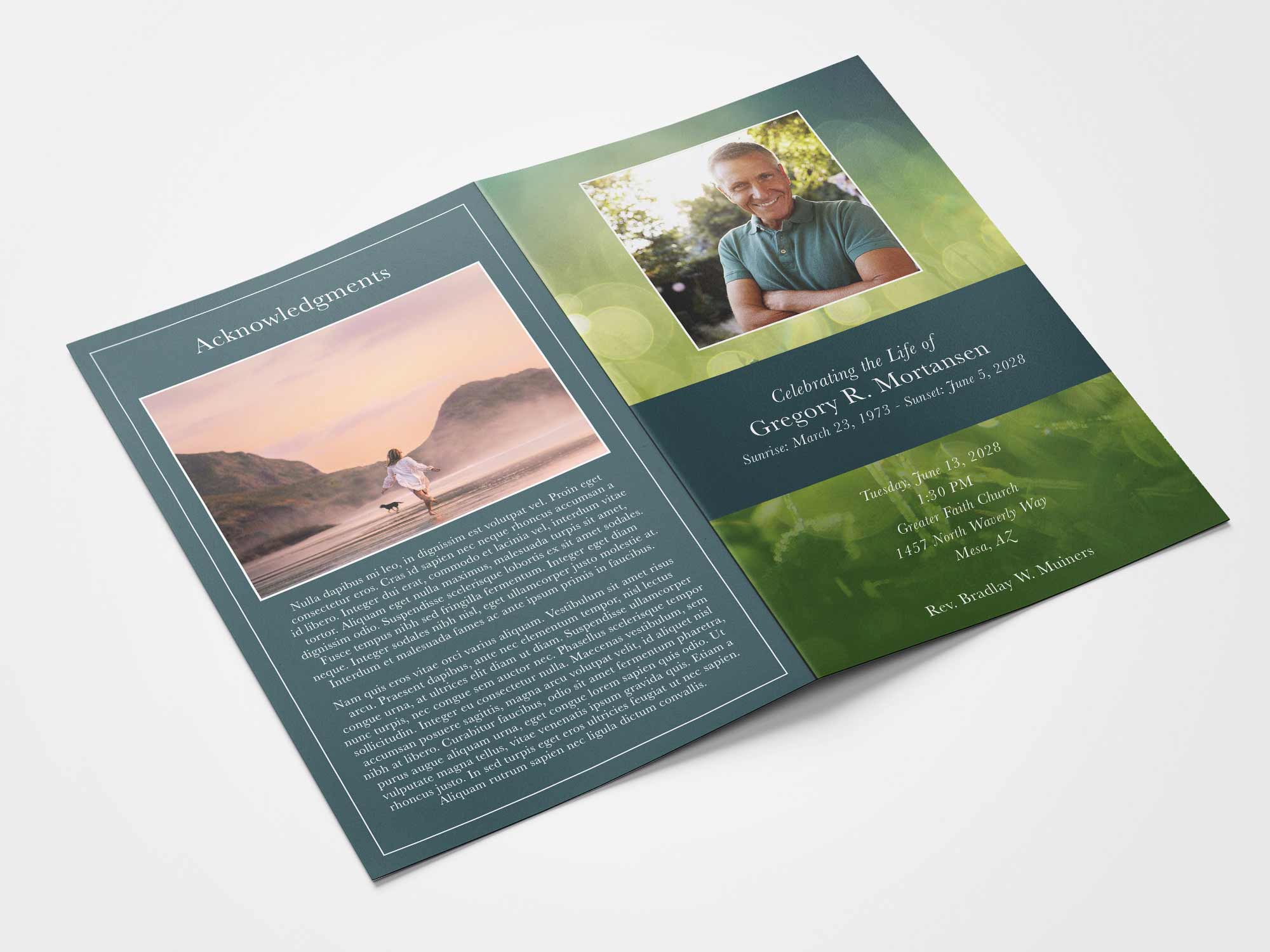 Standard Program Back Sample