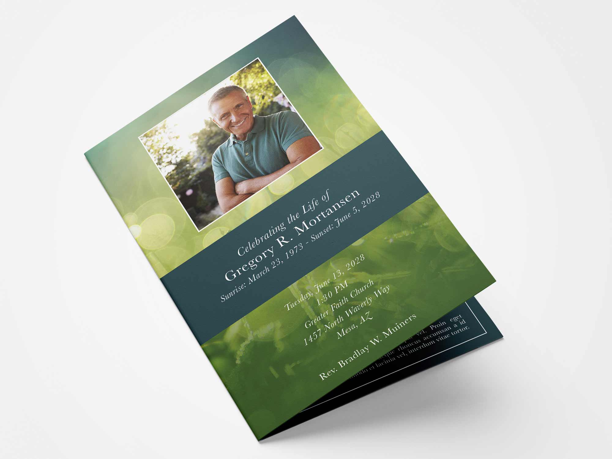 Standard Program Front Sample