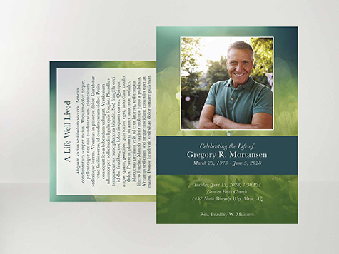 View Memorial Card Sample