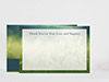 Thank You Card Back Blank