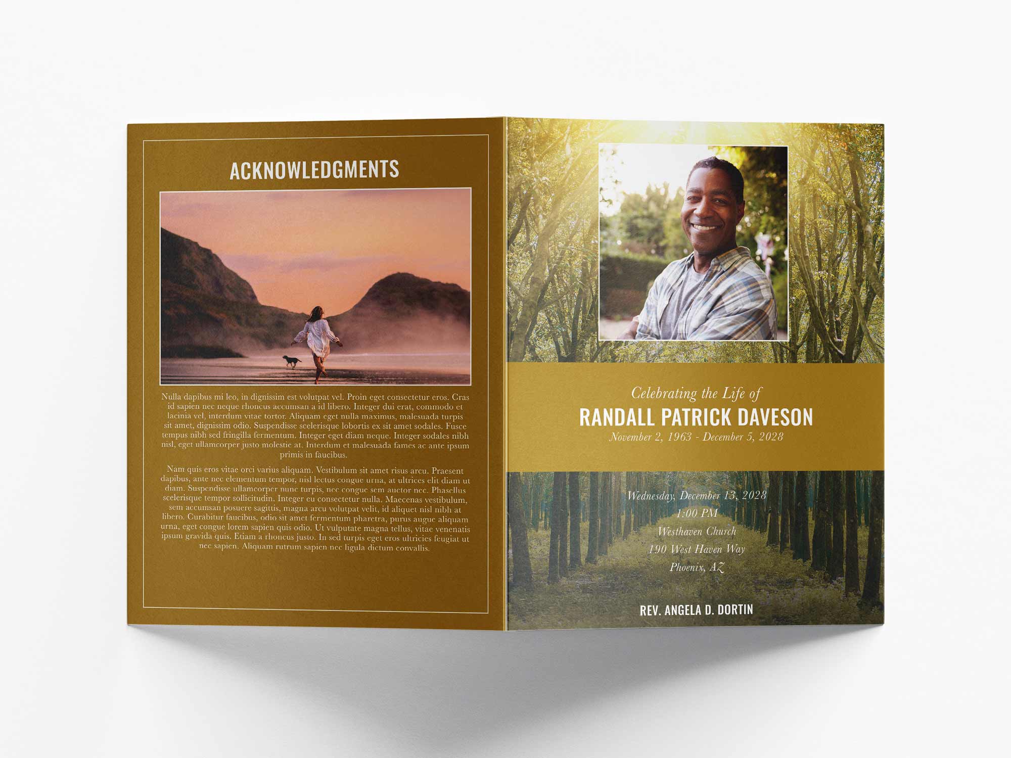 Large Program Back Sample