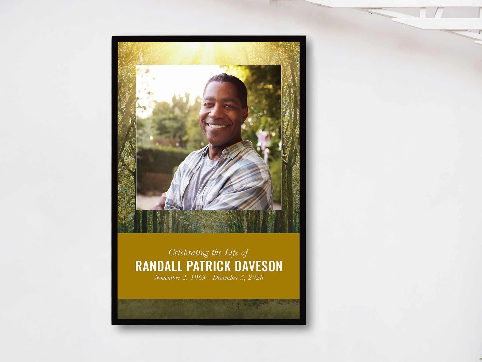 Easel Sign (In Frame)