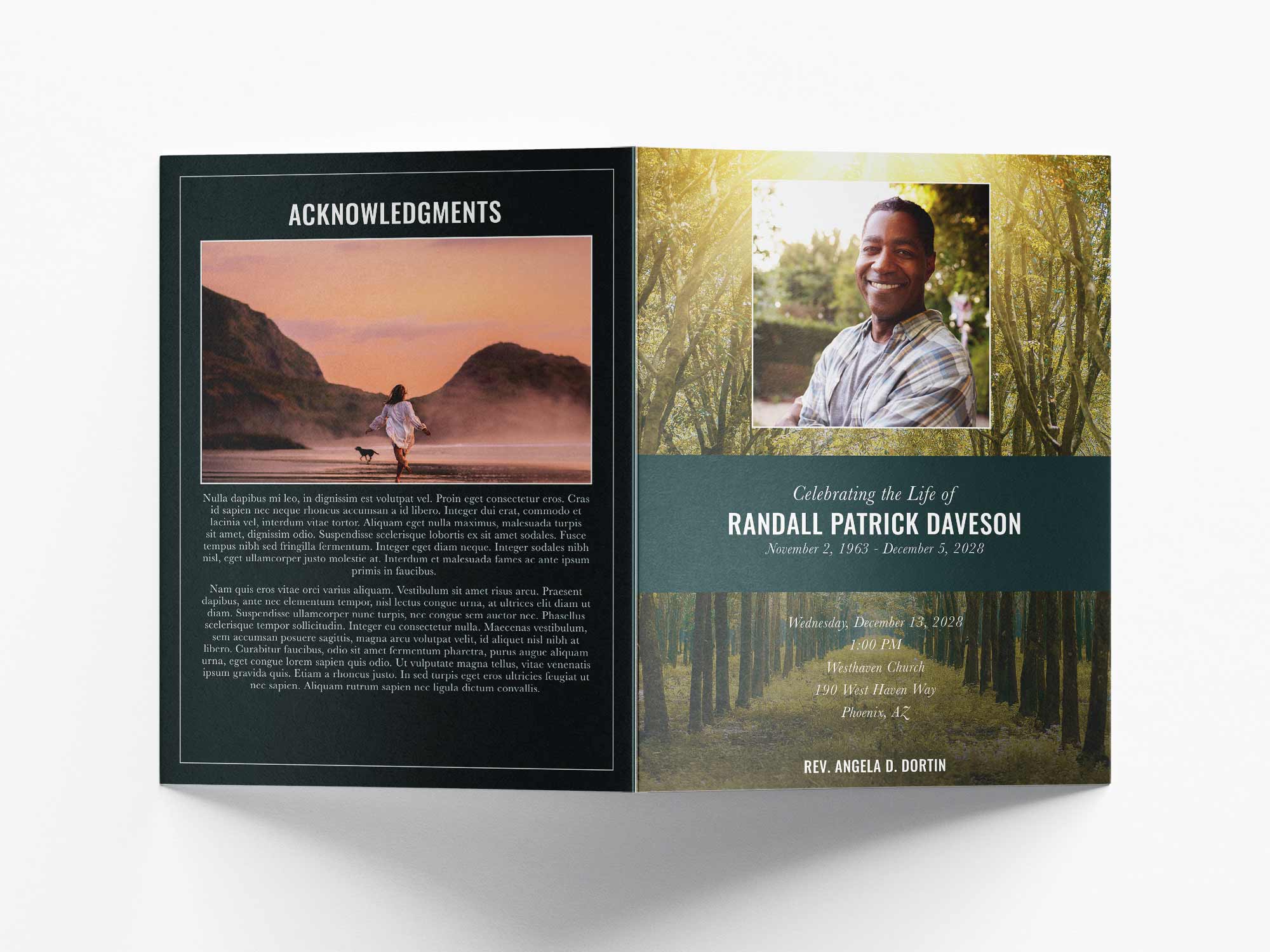 Large Program Back Sample