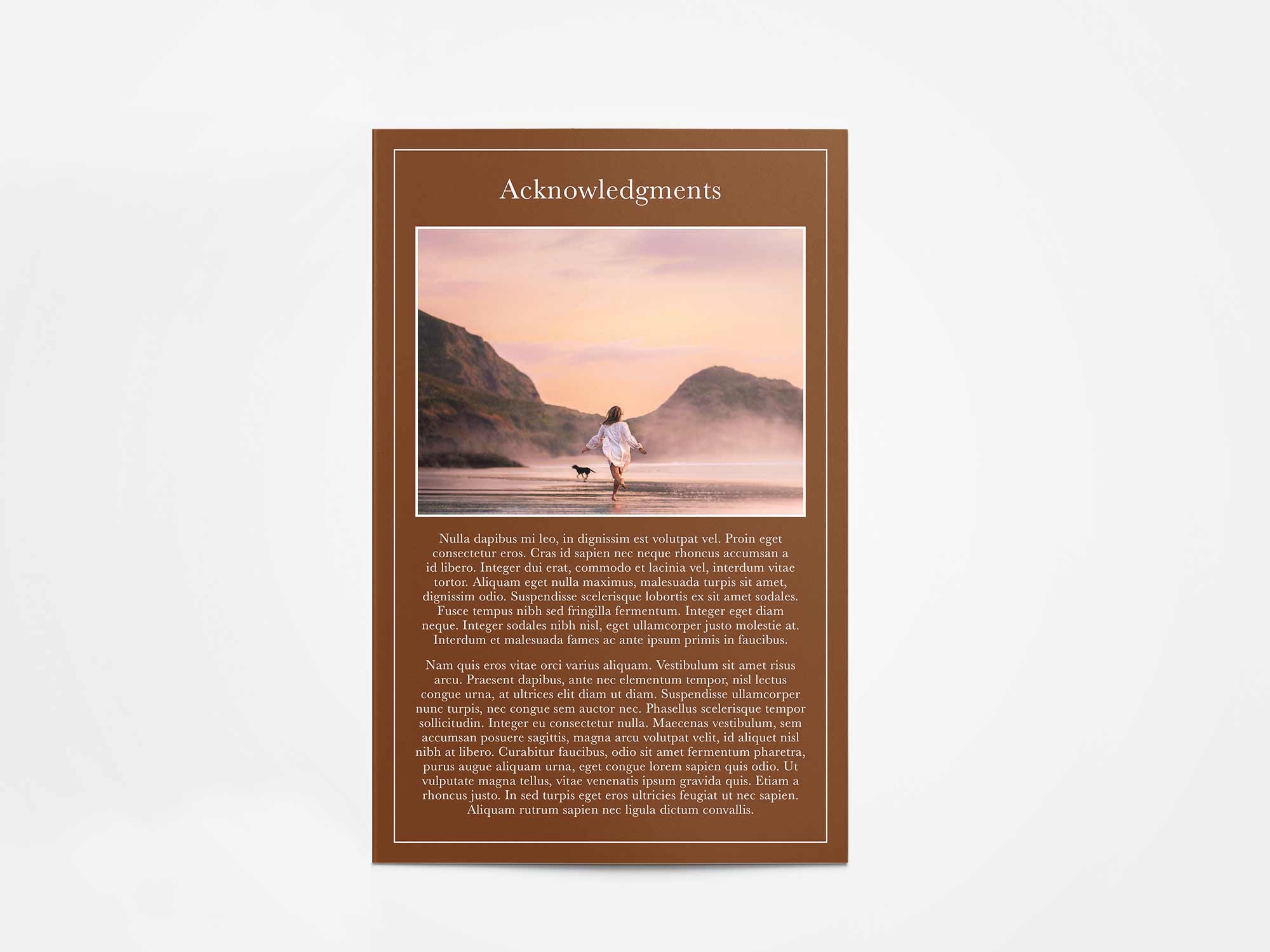 Program Card Back Sample