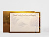 Thank You Card Back Blank