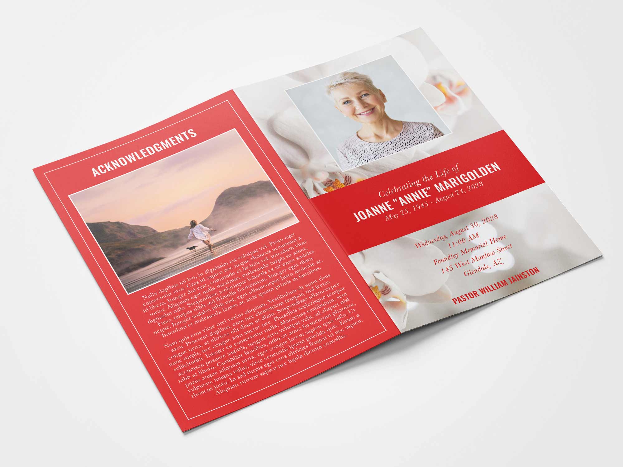 Standard Program Back Sample