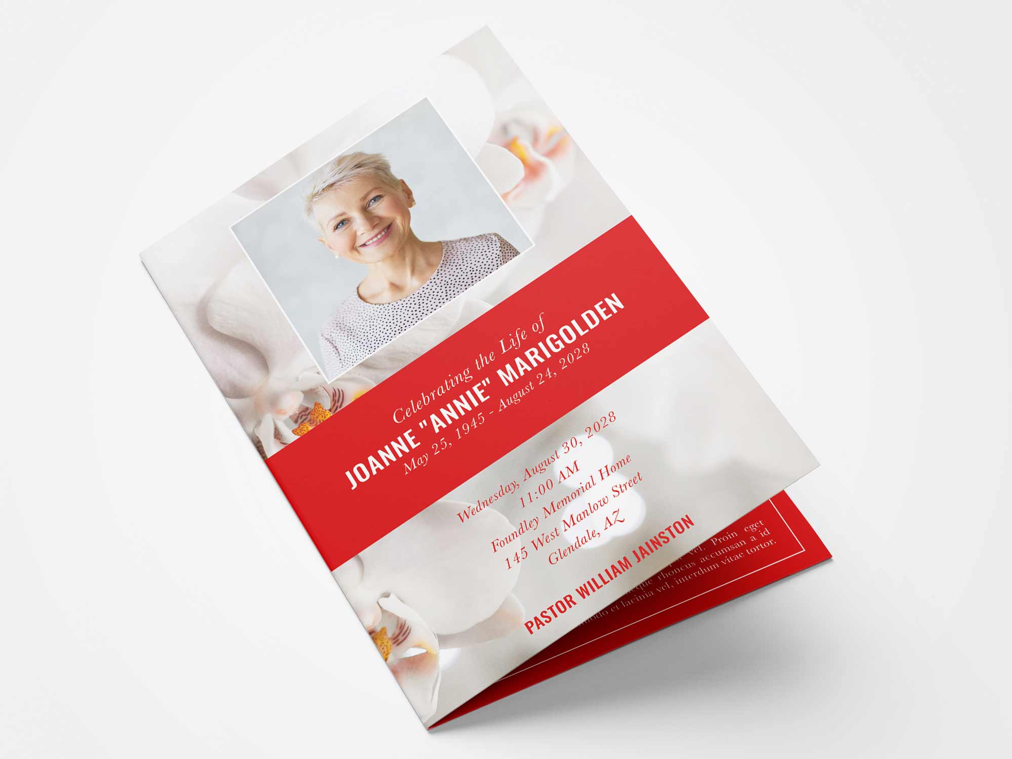 Standard Program Front Sample