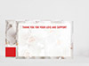 Thank You Card Back Blank